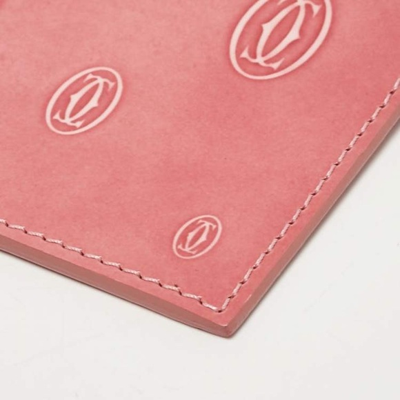 Cartier Pink Leather Happy Birthday Card Holder- NEW with Box and Dust Bag! - Picture 7 of 8